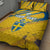 Custom Sweden Football Quilt Bed Set Sporty Style