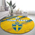 Custom Sweden Football Round Carpet Sporty Style