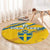 Custom Sweden Football Round Carpet Sporty Style