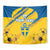 Custom Sweden Football Tapestry Sporty Style