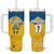 Custom Sweden Football Tumbler With Handle Sporty Style