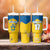 Custom Sweden Football Tumbler With Handle Sporty Style