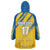 Custom Sweden Football Wearable Blanket Hoodie Sporty Style