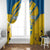 Custom Sweden Football Window Curtain Sporty Style