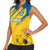 Custom Sweden Football Women Sleeveless Polo Shirt Sporty Style