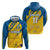 Custom Sweden Football Zip Hoodie Sporty Style