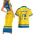 Personalized Sweden Ice Hockey Couples Matching Short Sleeve Bodycon Dress and Hawaiian Shirt Sporty Style