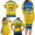 Personalized Sweden Ice Hockey Family Matching Long Sleeve Bodycon Dress and Hawaiian Shirt Sporty Style