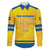 Personalized Sweden Ice Hockey Family Matching Long Sleeve Bodycon Dress and Hawaiian Shirt Sporty Style