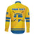 Personalized Sweden Ice Hockey Family Matching Long Sleeve Bodycon Dress and Hawaiian Shirt Sporty Style