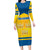 Personalized Sweden Ice Hockey Family Matching Long Sleeve Bodycon Dress and Hawaiian Shirt Sporty Style