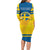 Personalized Sweden Ice Hockey Family Matching Long Sleeve Bodycon Dress and Hawaiian Shirt Sporty Style