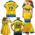 Personalized Sweden Ice Hockey Family Matching Mermaid Dress and Hawaiian Shirt Sporty Style