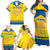 Personalized Sweden Ice Hockey Family Matching Off Shoulder Maxi Dress and Hawaiian Shirt Sporty Style