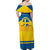 Personalized Sweden Ice Hockey Family Matching Off Shoulder Maxi Dress and Hawaiian Shirt Sporty Style