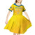 Personalized Sweden Ice Hockey Kid Short Sleeve Dress Sporty Style