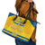 Personalized Sweden Ice Hockey Leather Tote Bag Sporty Style