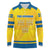 Personalized Sweden Ice Hockey Long Sleeve Polo Shirt Sporty Style