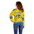 Personalized Sweden Ice Hockey Off Shoulder Sweater Sporty Style