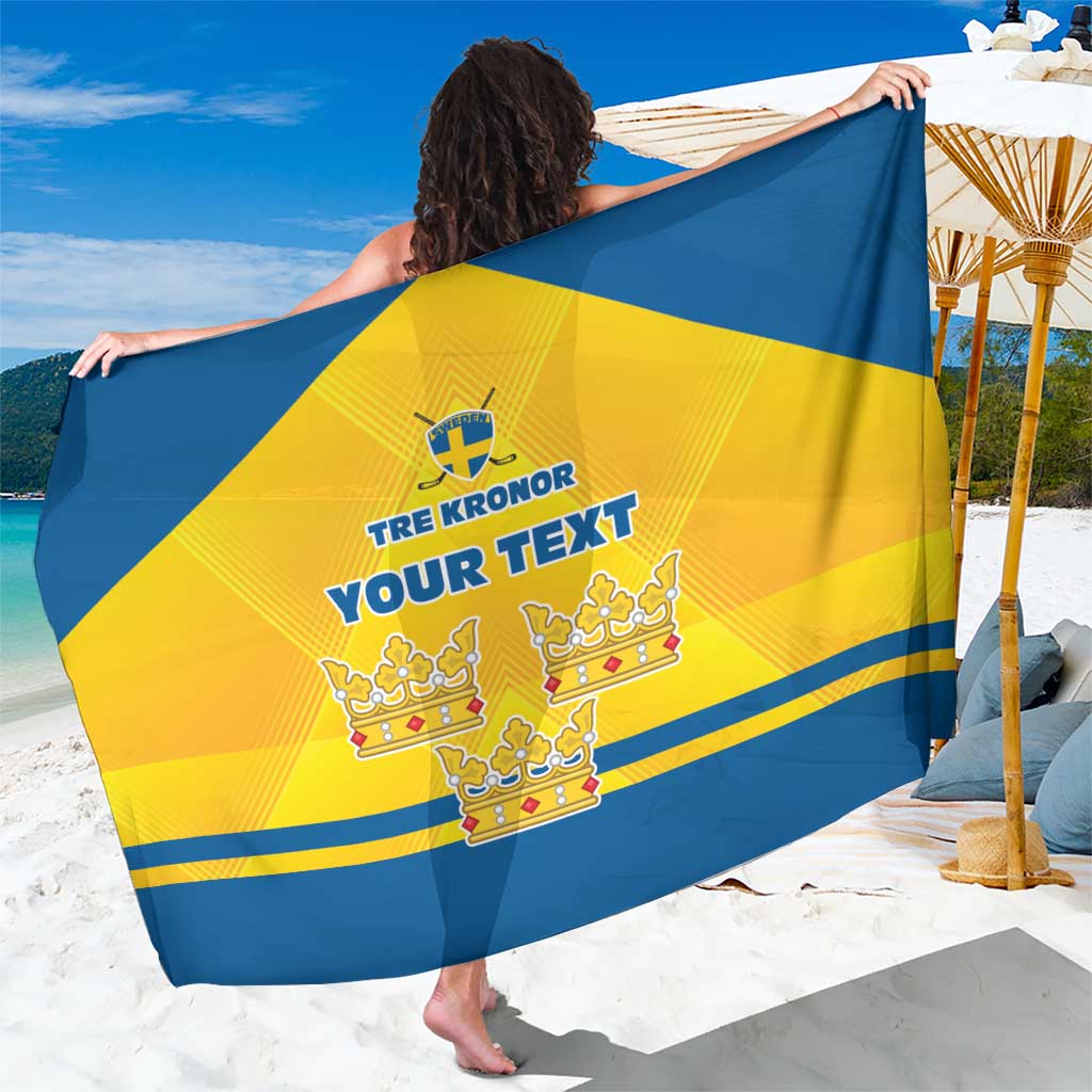 Personalized Sweden Ice Hockey Sarong Sporty Style