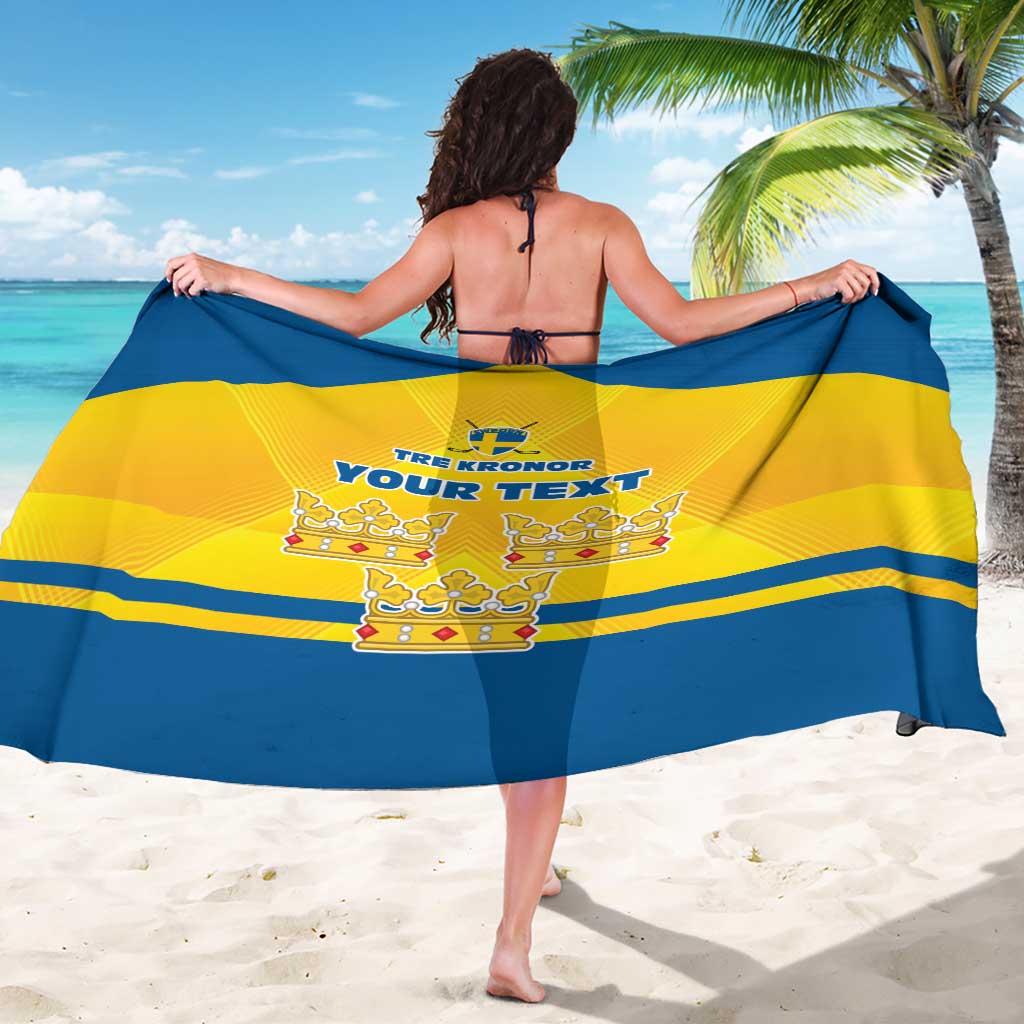 Personalized Sweden Ice Hockey Sarong Sporty Style