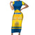 Personalized Sweden Ice Hockey Short Sleeve Bodycon Dress Sporty Style