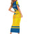 Personalized Sweden Ice Hockey Short Sleeve Bodycon Dress Sporty Style