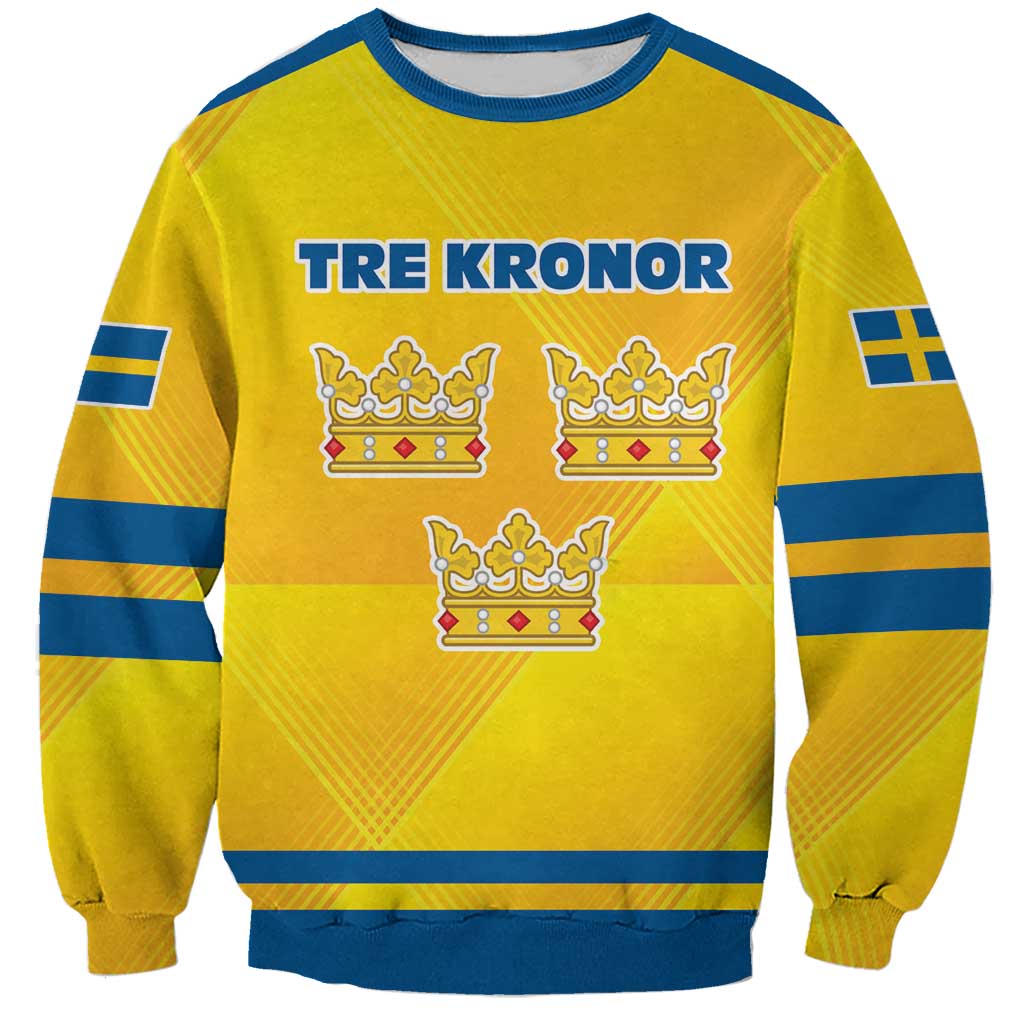 Personalized Sweden Ice Hockey Sweatshirt Sporty Style