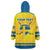 Personalized Sweden Ice Hockey Wearable Blanket Hoodie Sporty Style