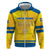 Personalized Sweden Ice Hockey Zip Hoodie Sporty Style