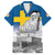 Sweden Sveriges Nationaldag Family Matching Short Sleeve Bodycon Dress and Hawaiian Shirt King Gustav Vasa with Stockholm Slott