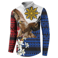 Philippine Eagle Week Button Sweatshirt Philipino Patern
