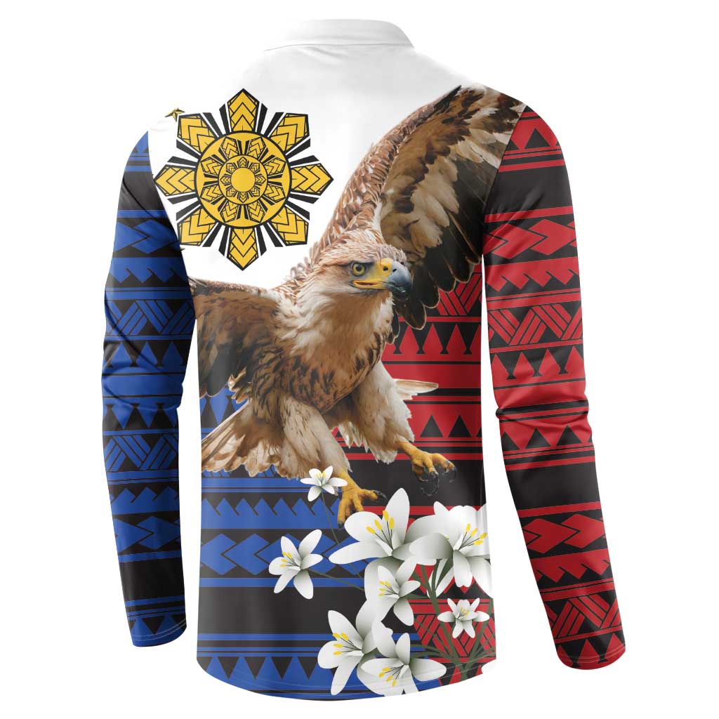 Philippine Eagle Week Button Sweatshirt Philipino Patern
