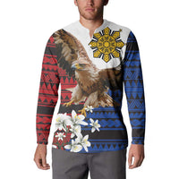 Philippine Eagle Week Button Sweatshirt Philipino Patern