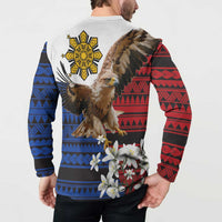 Philippine Eagle Week Button Sweatshirt Philipino Patern