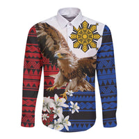 Philippine Eagle Week Long Sleeve Button Shirt Philipino Patern
