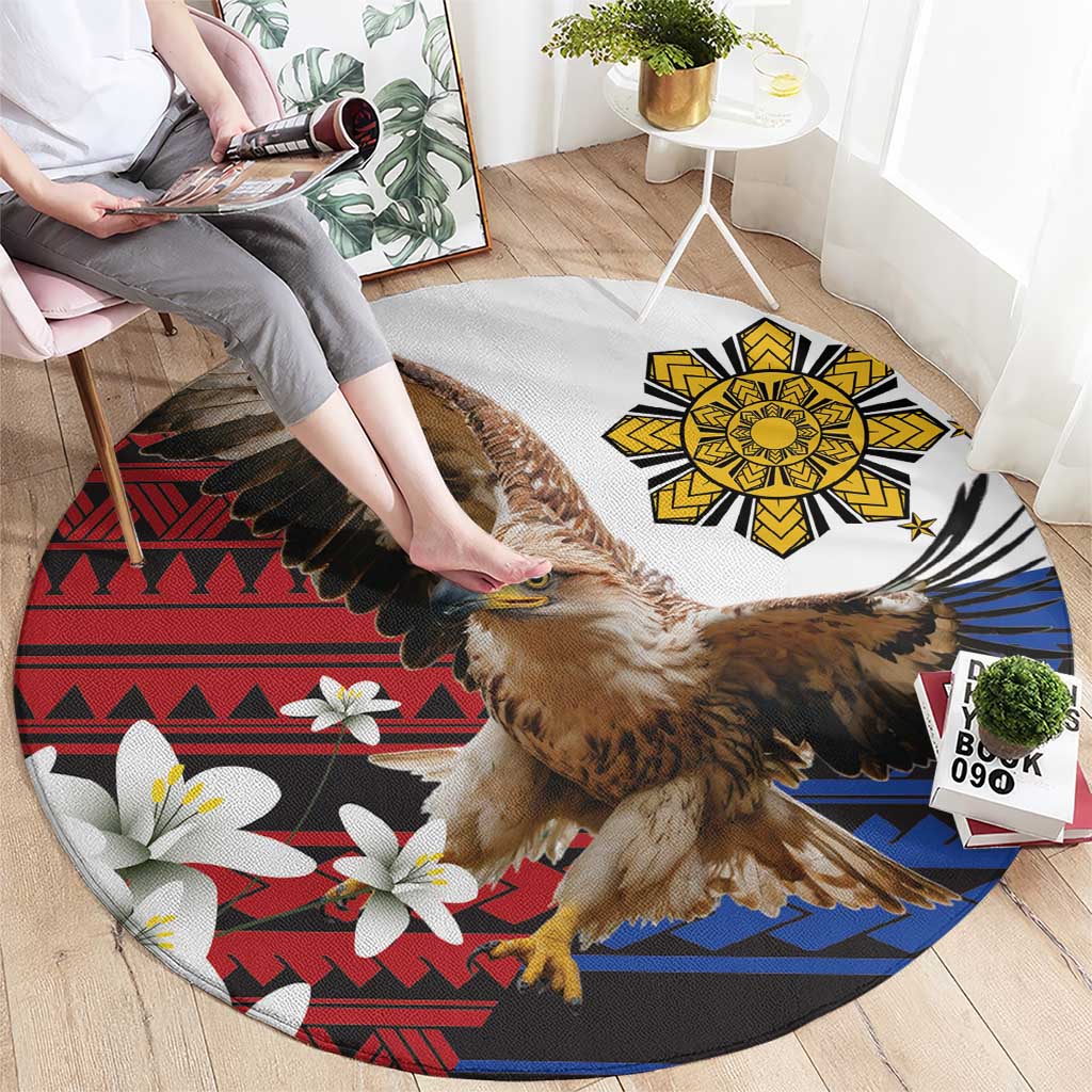 Philippine Eagle Week Round Carpet Philipino Patern