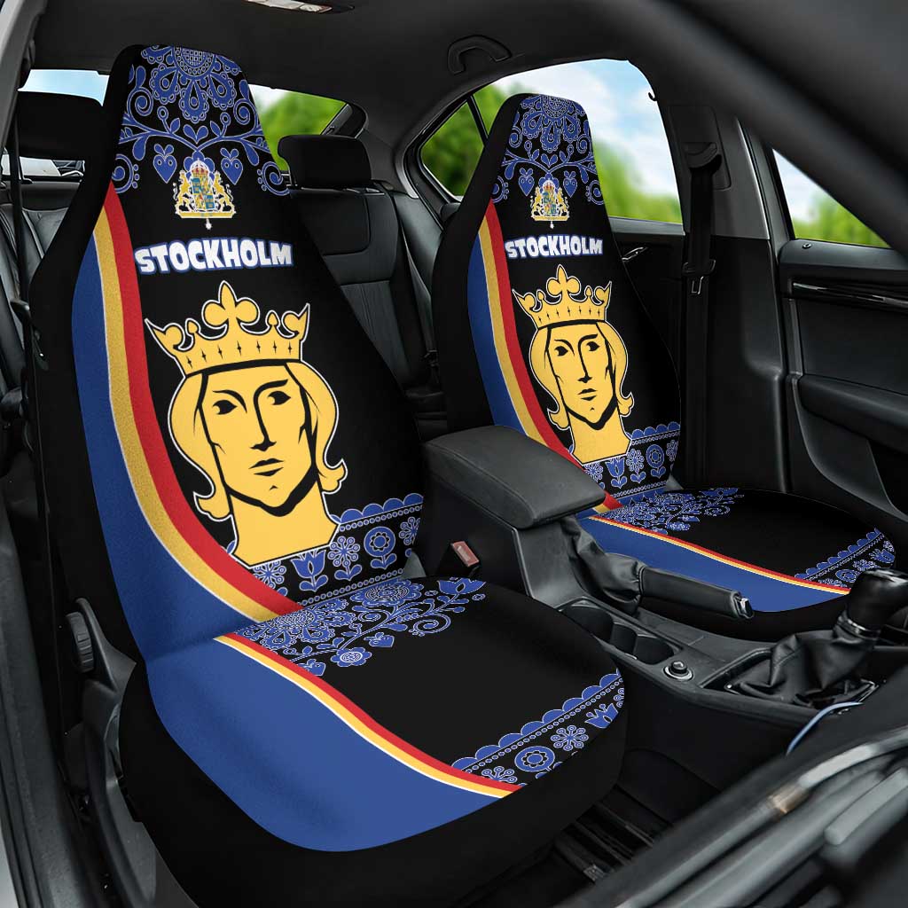 Kingdom of Sweden Stockholm County Car Seat Cover Sweden Coat of arms of Stockholm