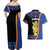 Kingdom of Sweden Stockholm County Couples Matching Off Shoulder Maxi Dress and Hawaiian Shirt Sweden Coat of arms of Stockholm