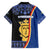 Kingdom of Sweden Stockholm County Family Matching Short Sleeve Bodycon Dress and Hawaiian Shirt Sweden Coat of arms of Stockholm