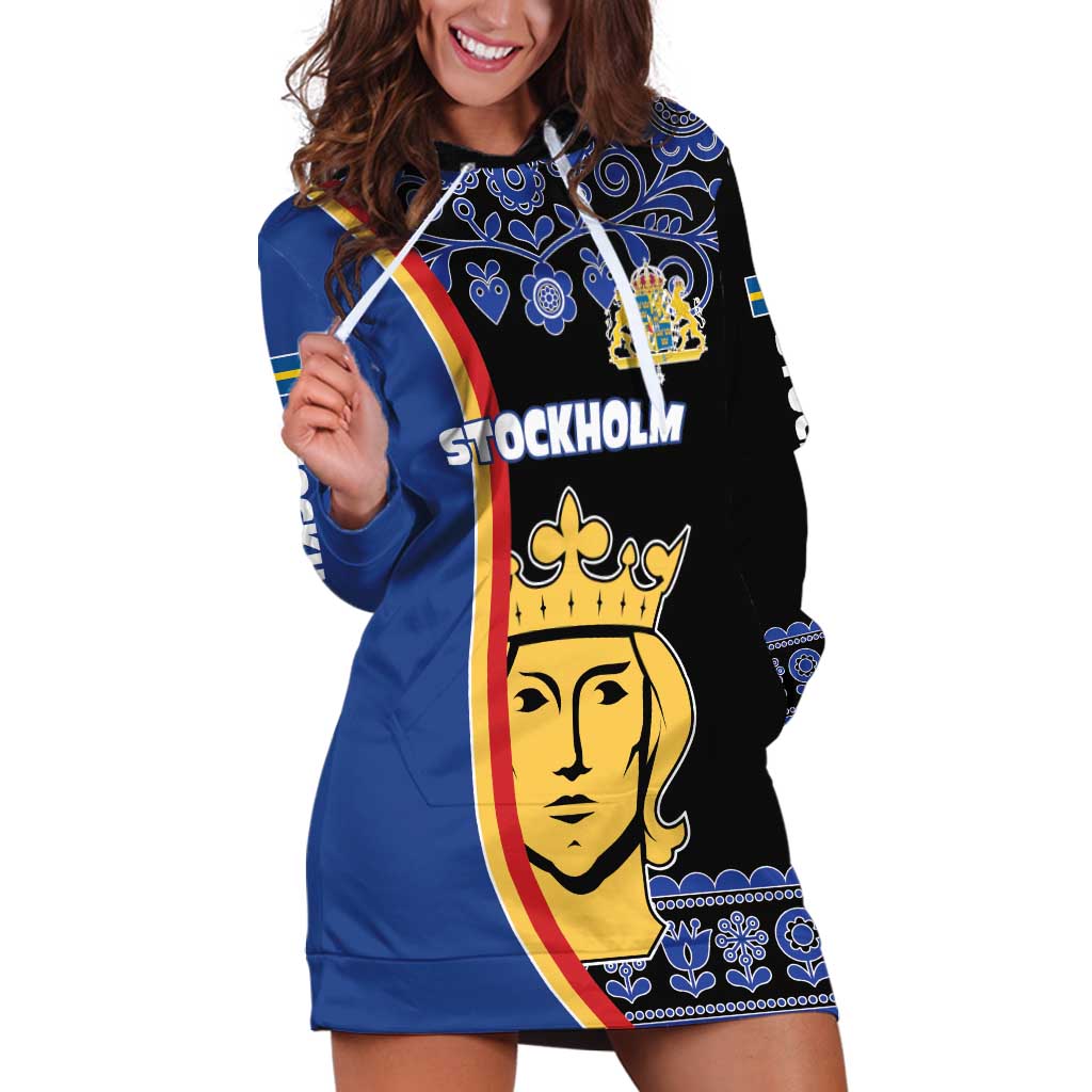 Kingdom of Sweden Stockholm County Hoodie Dress Sweden Coat of arms of Stockholm