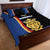 Kingdom of Sweden Stockholm County Quilt Bed Set Sweden Coat of arms of Stockholm