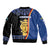 Kingdom of Sweden Stockholm County Sleeve Zip Bomber Jacket Sweden Coat of arms of Stockholm