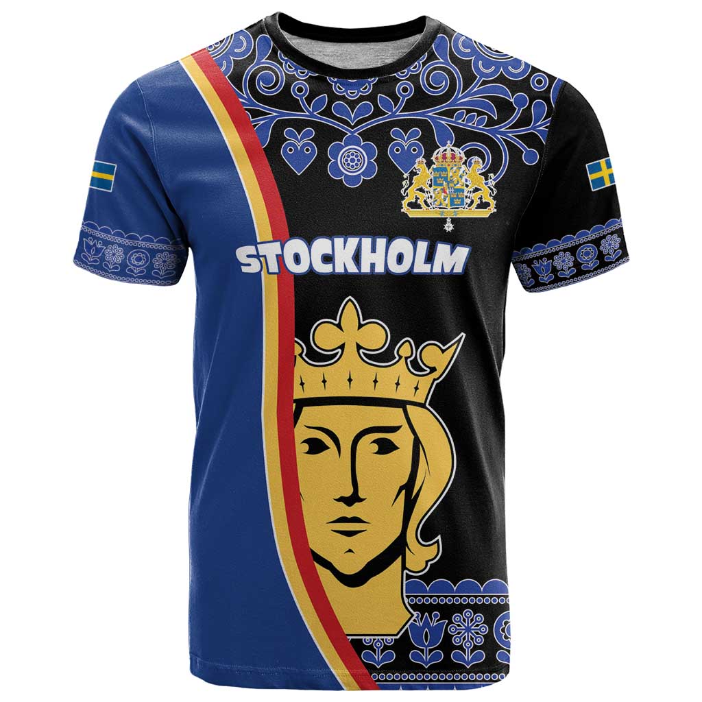 Kingdom of Sweden Stockholm County T Shirt Sweden Coat of arms of Stockholm