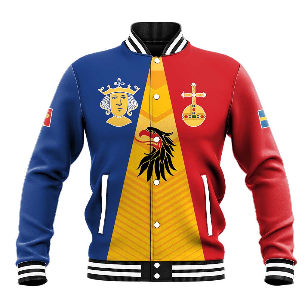 Kingdom of Sweden Stockholm County Baseball Jacket Flag Style