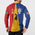 Kingdom of Sweden Stockholm County Button Sweatshirt Flag Style