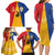 Kingdom of Sweden Stockholm County Family Matching Long Sleeve Bodycon Dress and Hawaiian Shirt Flag Style