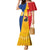 Kingdom of Sweden Stockholm County Family Matching Mermaid Dress and Hawaiian Shirt Flag Style