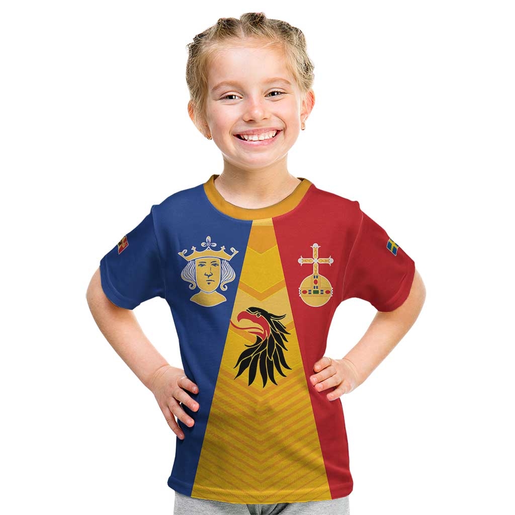 Kingdom of Sweden Stockholm County Kid T Shirt Flag Style