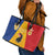 Kingdom of Sweden Stockholm County Leather Tote Bag Flag Style